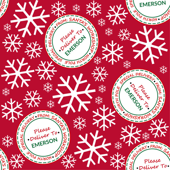 Special Delivery Personalized Gift Wrap Special Delivery Personalized Gift Wrap