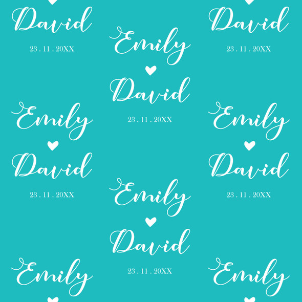 Scripted Heart Personalized Gift Wrap Scripted Heart Personalized Gift Wrap