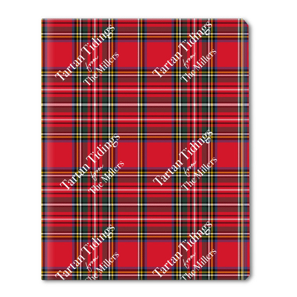Tartan Tidings Personalized Gift Wrap Tartan Tidings Personalized Gift Wrap
