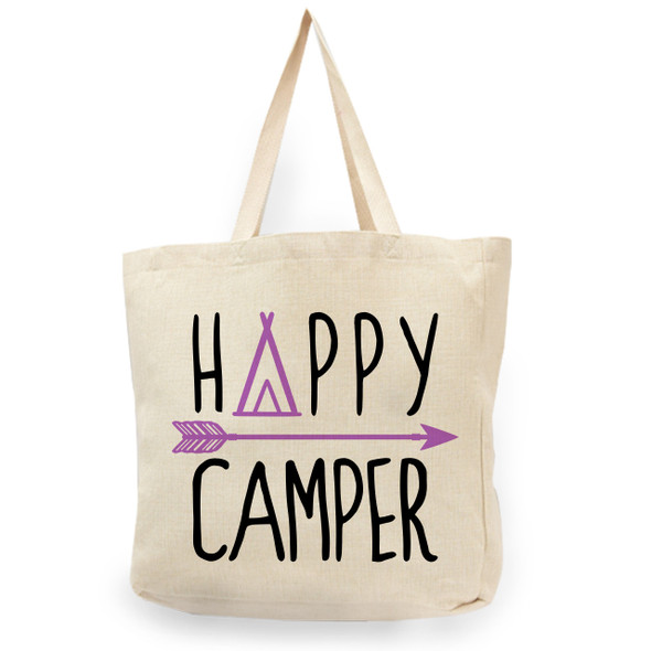 Happy Camper Arrow Shopper Tote Happy Camper Arrow Shopper Tote
