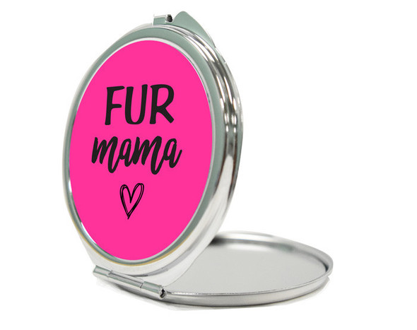 Fur Heart Compact Mirror Fur Heart Compact Mirror