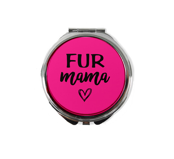 Fur Heart Compact Mirror Fur Heart Compact Mirror