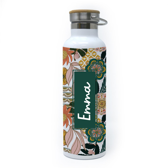 Boho Floral Block Canteen Bottle 25 oz. Boho Floral Block Canteen Bottle 25 oz.