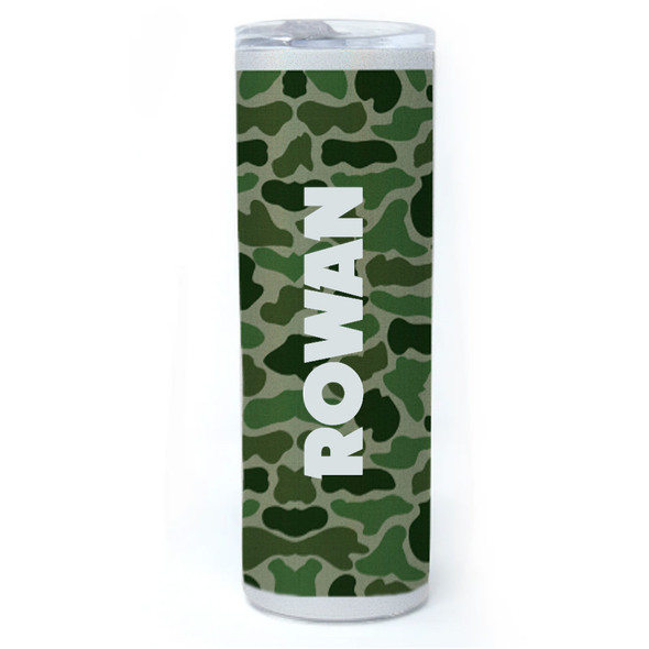 Green Camo Block Shimmer Tumbler 20 oz. Green Camo Block Shimmer Tumbler 20 oz.