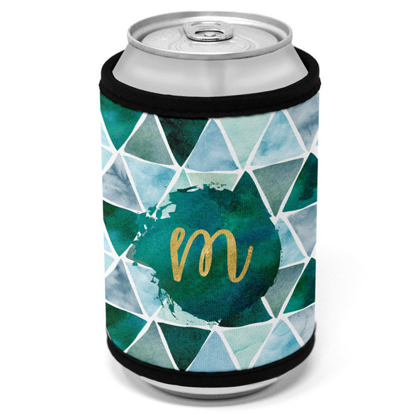 Watercolor Triangles Can Cooler Watercolor Triangles Can Cooler