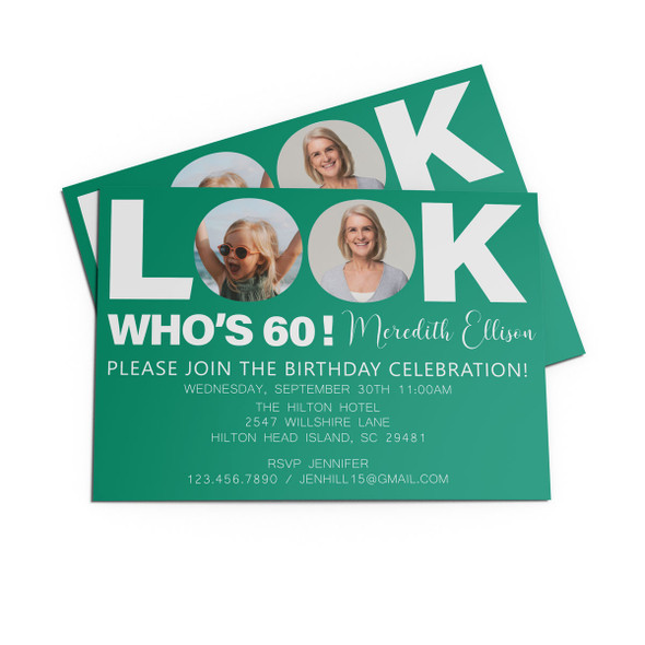 Look Who's Party Photo Invitation