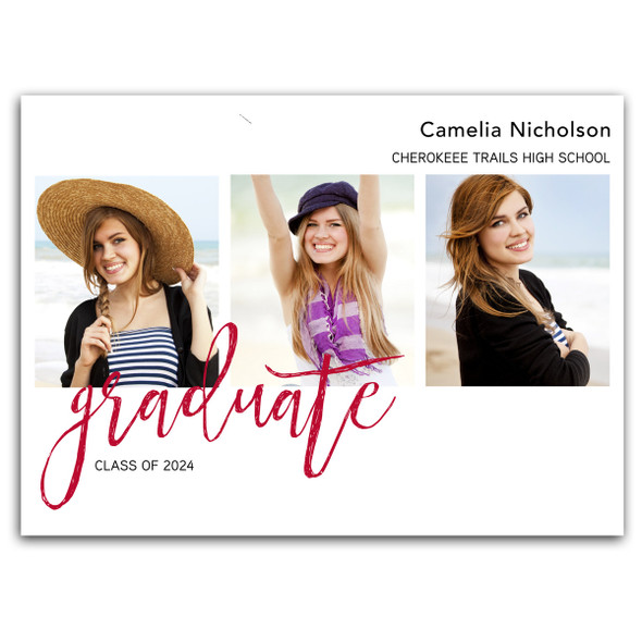 Graduate Scripted Trio Announcement Graduate Scripted Trio Announcement