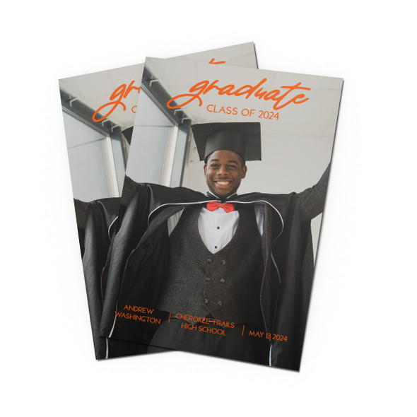 Photo Scripted Graduate Announcement-Top Photo Scripted Graduate Announcement-Top