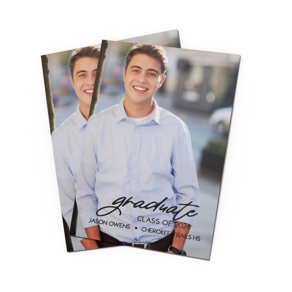 Photo Scripted Graduate Announcement-Bottom Photo Scripted Graduate Announcement-Bottom