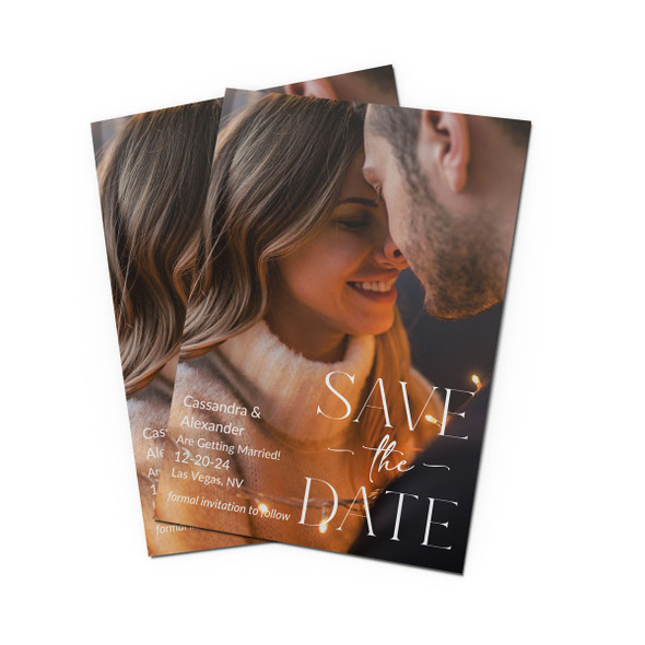 Classic Styled Photo Save The Date Classic Styled Photo Save The Date
