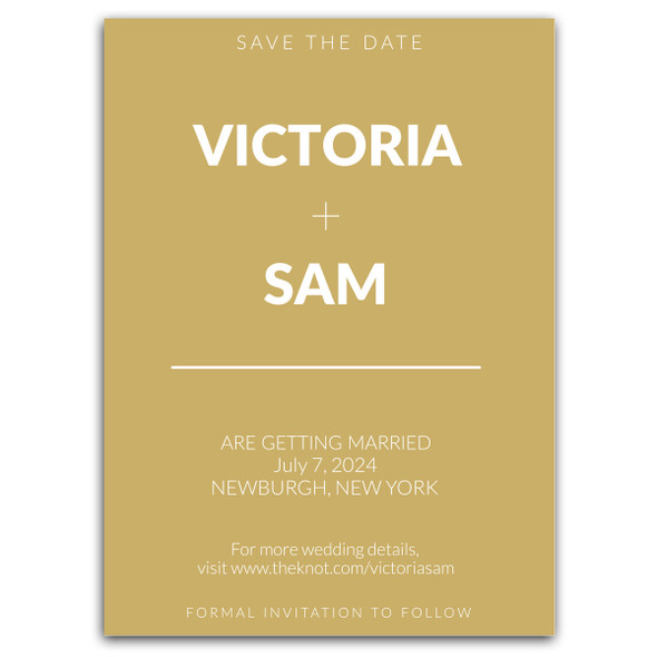 Minimalist Save The Date Minimalist Save The Date