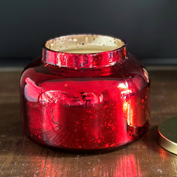 Cranberry Kisses Red Mercury Glass Candle Cranberry Kisses Red Mercury Glass Candle