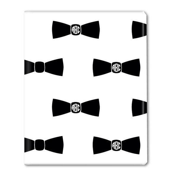 Bow Tie Monogram Gift Wrap Bow Tie Monogram Gift Wrap