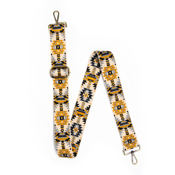 Golden Aztec Guitar Strap Golden Aztec Guitar Strap