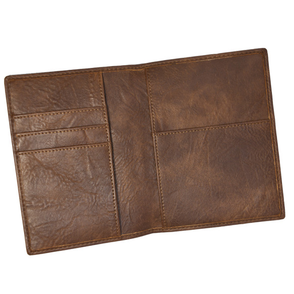 Brown Passport Cover - Stamped Brown Passport Cover - Stamped