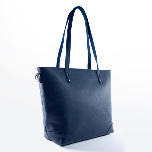 Sutton Tote- Navy Night - Vegan Leather - Stamped Sutton Tote- Navy Night - Vegan Leather - Stamped