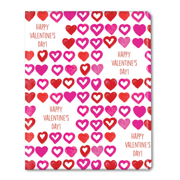 Watercolor Hearts Personalized Gift Wrap Watercolor Hearts Personalized Gift Wrap
