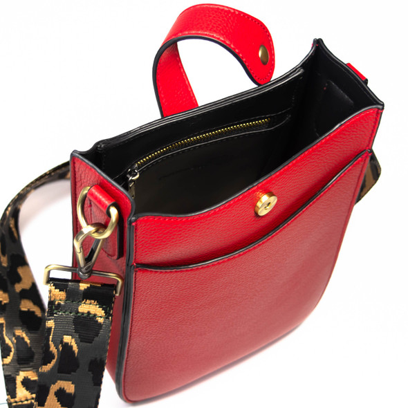 Red Lulu Crossbody - Vegan Leather Red Lulu Crossbody - Vegan Leather
