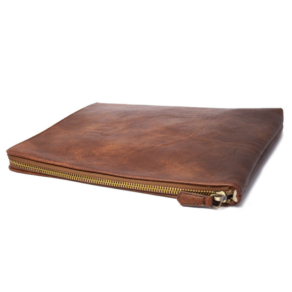 Brown Tech Organizer - Vegan Leather