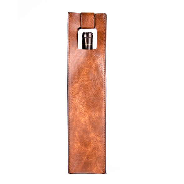 Brown Bottle Tote - Vegan Leather - Stamped Brown Bottle Tote - Vegan Leather - Stamped
