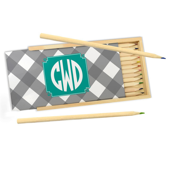 Grey Grid Pencil Box Grey Grid Pencil Box