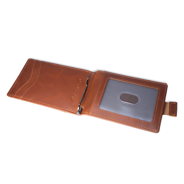 Saddle Genuine Leather Slim Wallet