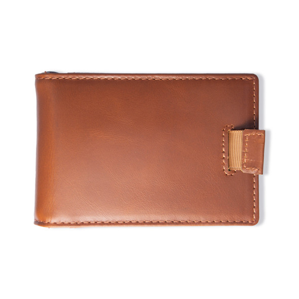 Saddle Genuine Leather Slim Wallet - Stamped Saddle Genuine Leather Slim Wallet - Stamped