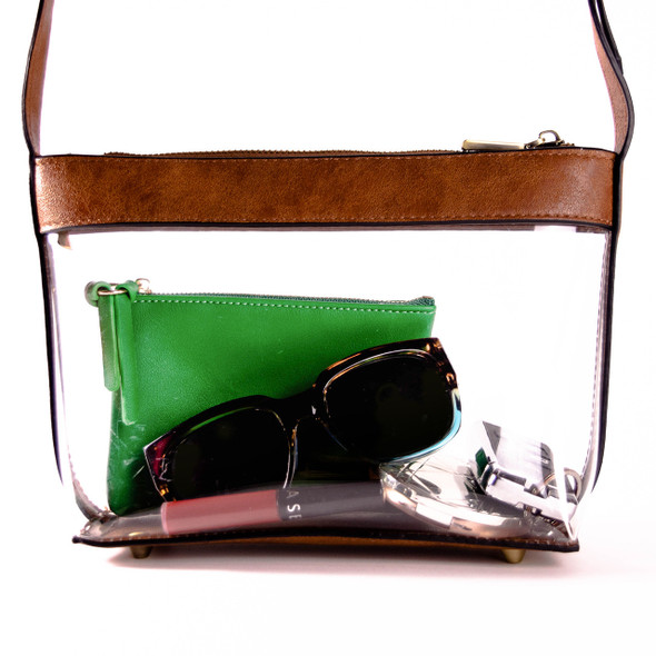 Clear/Saddle Crossbody Bag Clear/Saddle Crossbody Bag