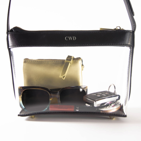 Clear/Midnight Crossbody Bag - Stamped Clear/Midnight Crossbody Bag - Stamped