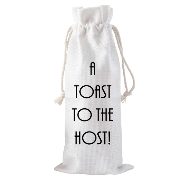 Toast The Host Drawstring Bottle Tote Toast The Host Drawstring Bottle Tote