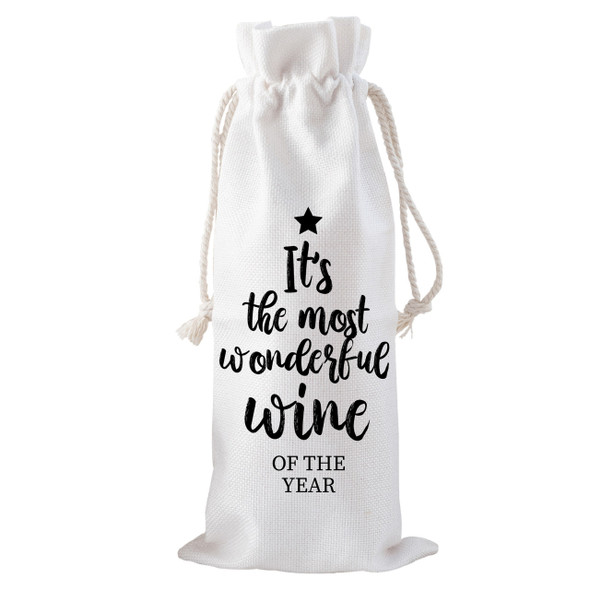 Most Wonderful Wine Drawstring Bottle Tote Most Wonderful Wine Drawstring Bottle Tote