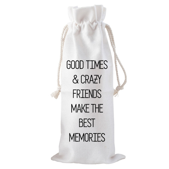 Good Times Drawstring Bottle Tote Good Times Drawstring Bottle Tote