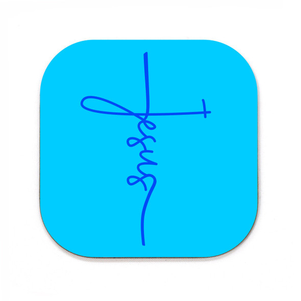 Jesus Cross Square Coaster Jesus Cross Square Coaster