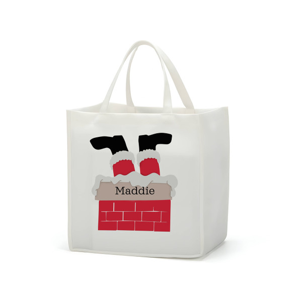 Chimney Santa Small Gift Tote Chimney Santa Small Gift Tote