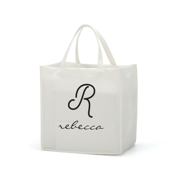 Script Initial Small Gift Tote Script Initial Small Gift Tote