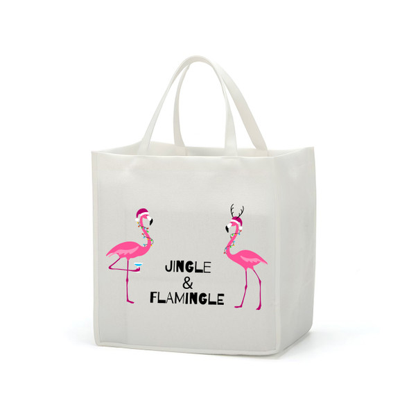 Jingle Flamingle Small Gift Tote Jingle Flamingle Small Gift Tote
