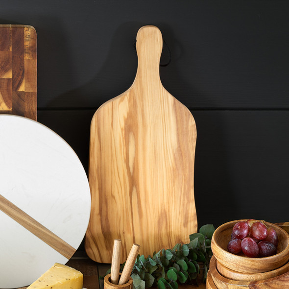 Olive Wood Paddle Board- Engraved Split Monogram Olive Wood Paddle Board- Engraved Split Monogram