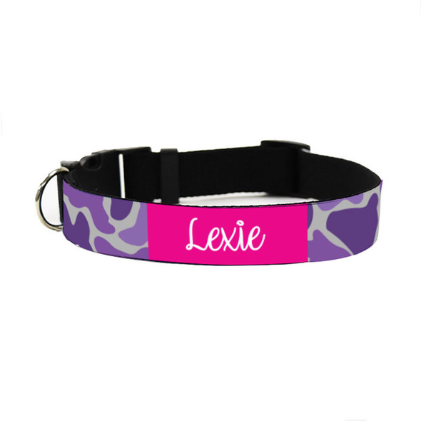 Purple Camo Pet Collar Purple Camo Pet Collar