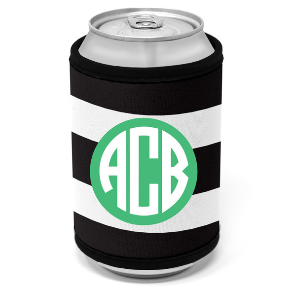 Bold Stripes Can Cooler - Circle Banner Bold Stripes Can Cooler - Circle Banner