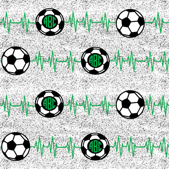 Soccer Monogram Gift Wrap Soccer Monogram Gift Wrap