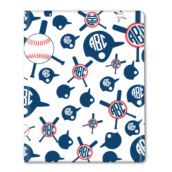 Baseball Monogram Gift Wrap Baseball Monogram Gift Wrap