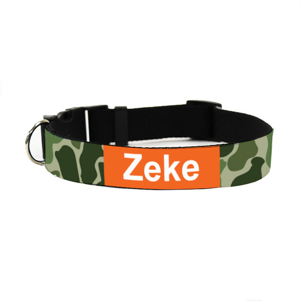 Green Camo Pet Collar Green Camo Pet Collar