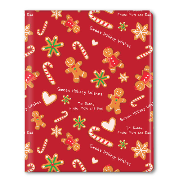 Gingerbread Holiday Personalized Gift Wrap Gingerbread Holiday Personalized Gift Wrap