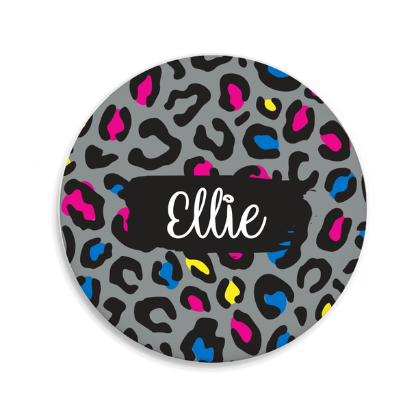 Neon Leopard Sandstone Coaster Neon Leopard Sandstone Coaster