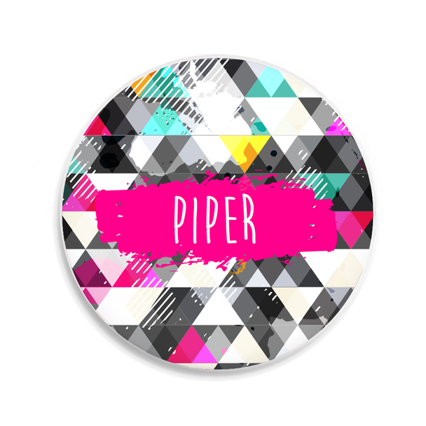 Grunge Triangles Sandstone Coaster Grunge Triangles Sandstone Coaster