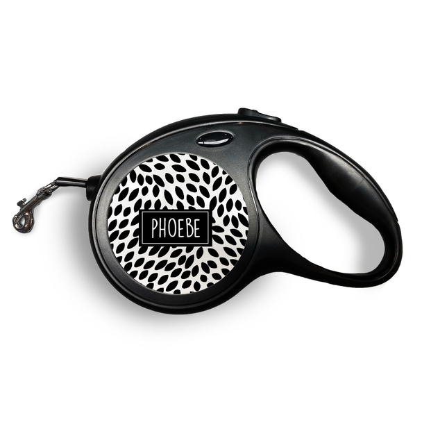 Mosaic Leaves Retractable Pet Leash