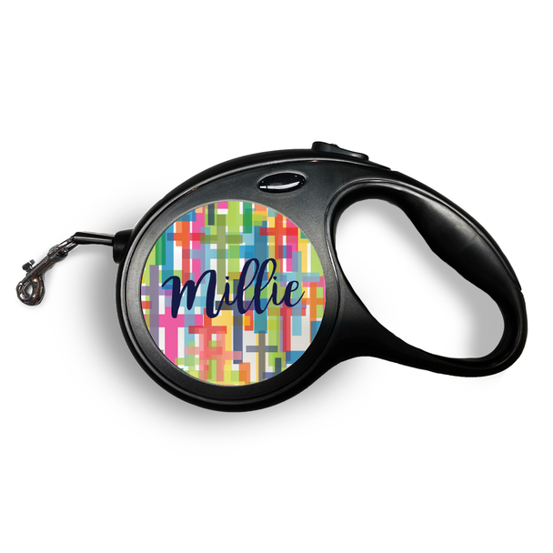 Layered Crosses Retractable Pet Leash