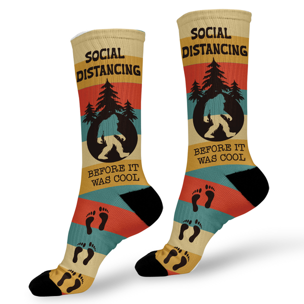 BigFoot Social Distancing Personalized Socks