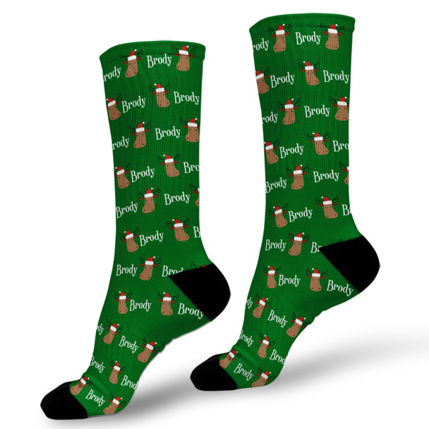 Merry Chrismoose Personalized Socks