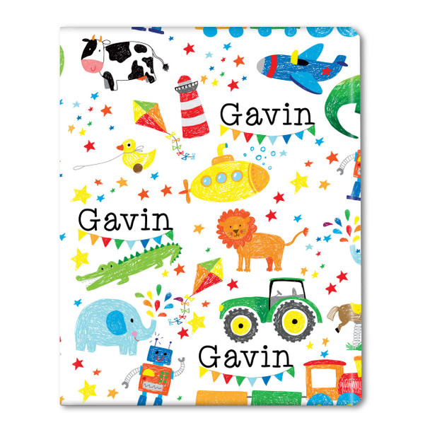 Doodle Boy Personalized Gift Wrap Doodle Boy Personalized Gift Wrap